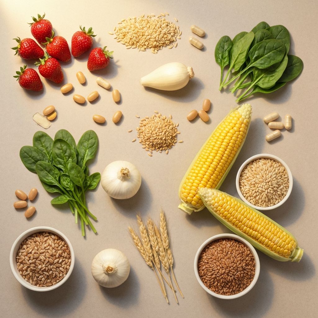 Healthy vitamins and minerals from natural food sources